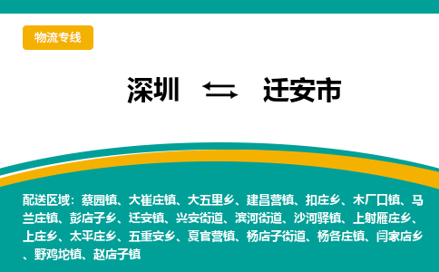 深圳到迁安市物流公司-深圳至迁安市专线-高品质为您的生意保驾护航-让你安心、省心、放心