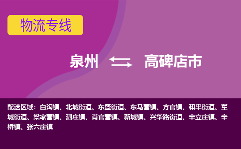 泉州到高碑店市物流公司-从泉州至高碑店市货运专线-杭州亚运会加油