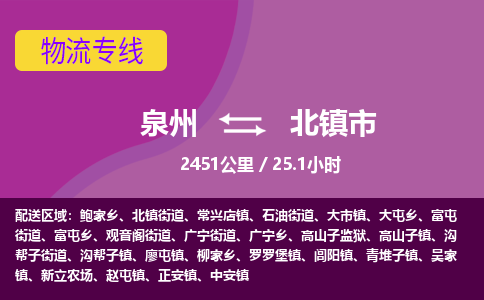 泉州到北镇市物流公司-从泉州至北镇市货运专线-杭州亚运会加油