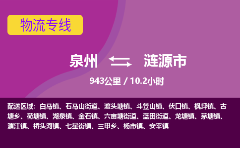 泉州到涟源市物流公司-从泉州至涟源市货运专线-杭州亚运会加油