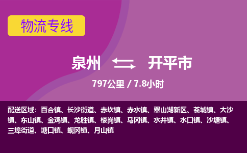 泉州到开平市物流公司-从泉州至开平市货运专线-杭州亚运会加油